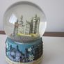 Vintage Musicial Snow Globe Bavarian Castles with Music  Edelweiss Image 3