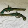 solid brass gun set wall decor Image 2