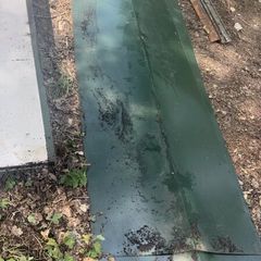 9 heavy duty roof flashings 9ft2 green coated