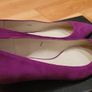 M&S Purple Suede Kitten Heel Court Shoes Size 3 UK 35.5 EU Image 3