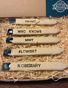 signs for herbs clare butler ceramics