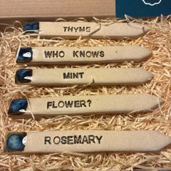 signs for herbs clare butler ceramics