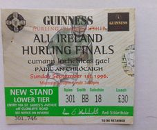 All Ireland Hurling Final Ticket