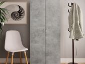 Shoe Cabinet Concrete Grey 80x35.5x180 cm Chipboard