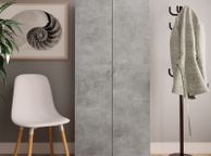 main image for ad Shoe Cabinet Concrete Grey 80x35.5x180 cm Chipboard