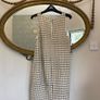 Mango MNG black and cream sleeveless knit cotton blend dress / a-line dress size M Image 8