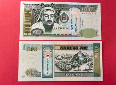 Mongolia  500 Tugrik. 2007    ( uncirculated )