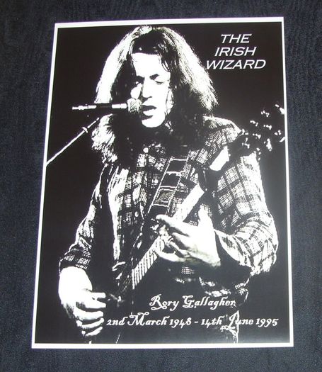 Rory Gallagher-The Irish Wizard- Tribute Poster print
