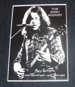Rory Gallagher-The Irish Wizard- Tribute Poster print