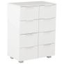 Sideboard High Gloss White 60x35x80 cm Chipboard NEW Image 2