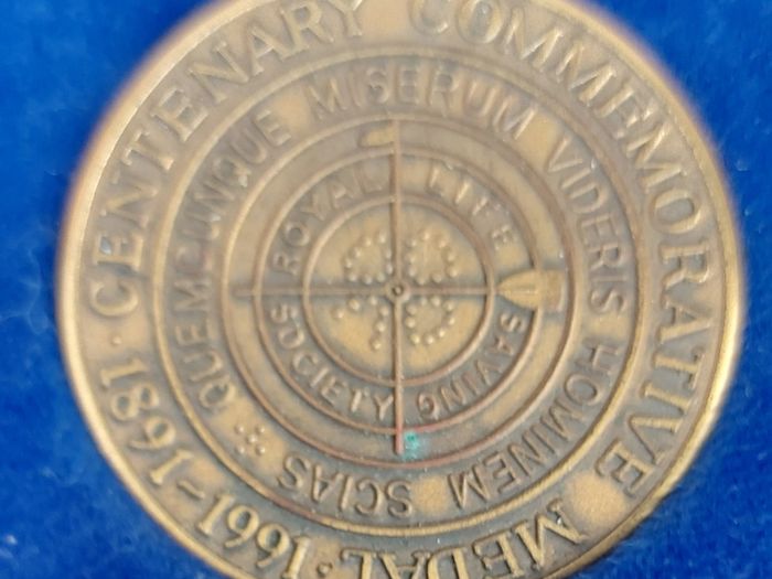 Life Saving Award Medalion And Medal 1891-1991