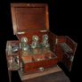 Authentic Victorian Oak Tantalus & Smokers Cabinet Image 2