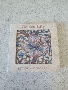 Golden Lilly Coasters