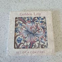 Golden Lilly Coasters