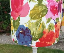 Pair of floral table lamps