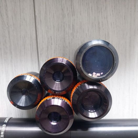 Edmund Scientific RKE telescope eyepieces full set