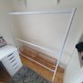 Two Clothes Rails and Four Wooden Shoe Racks Image 3