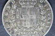 1875 M-BN Italy 5 Lire - Victor Emmanuel II Silver coin