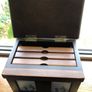 Vintage oak photo album memory box stores 63 photos Image 5