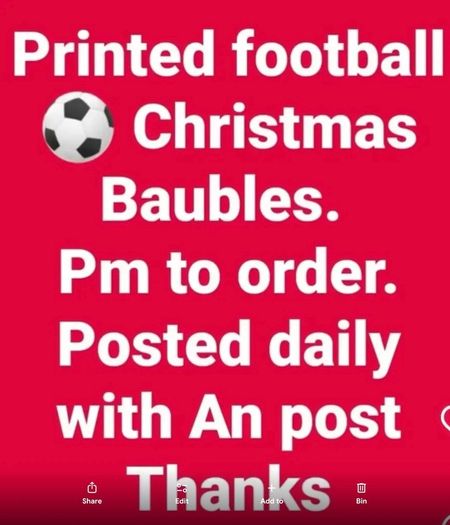 Christmas theme football baubles