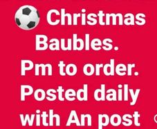 Christmas theme football baubles