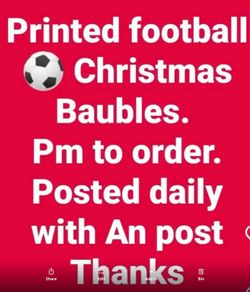 Christmas theme football baubles