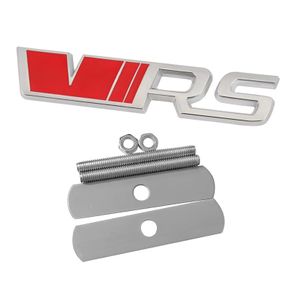 Front Grille Metal VRS Logo Emblem Badge Car Styling Trunk Body Grills Badge For Skoda Octavia Kamiq Kodiaq Karoq RS Superb Fabia Rapid