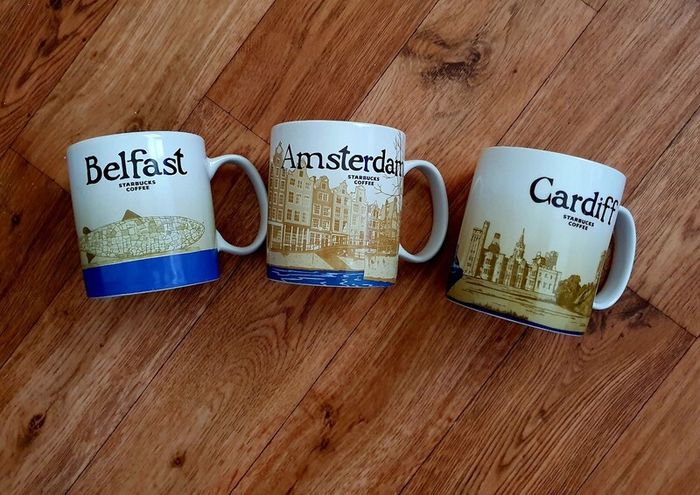 Starbucks City Mug Collection - Belfast, Amsterdam & Cardiff