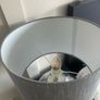Dark Grey & Metallic "Touch" Lamp Image 3