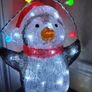 30cm Festive Acrylic Lit Penguin Indoor Outdoor Christmas Decoration Image 6