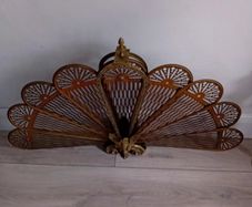 Brass Peacock Firescreen