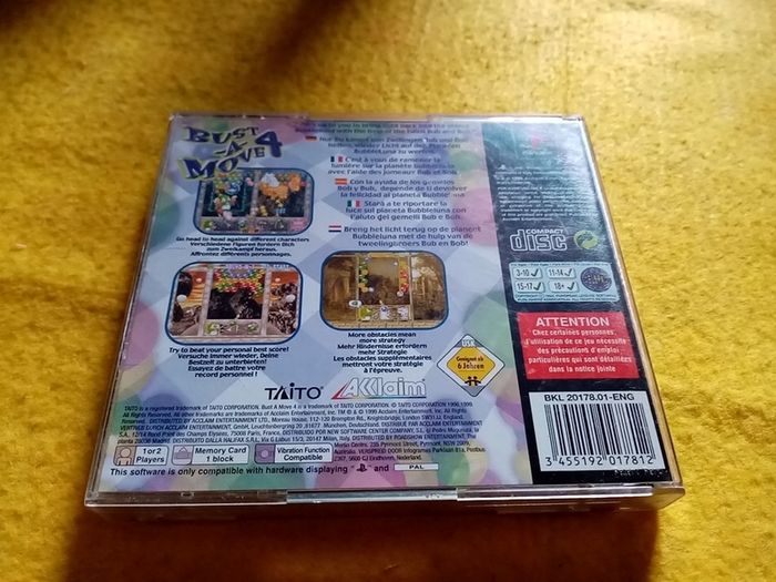 Bust a move 4 PlayStation1 Ps1 PlayStation 2 ps2 games Original