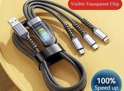 100W 5A Fast Charging Cable For IPhone, Samsung, Xiaomi, and more.... new.
