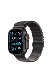 Apple Watch Ultra 3 Cellular 5G 49mm Black Titanium with Black Titanium Milanese Bracelet