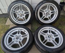 R17 5x120 Bmw Style 66 Oem Staggered Wheels