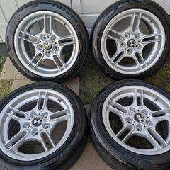 R17 5x120 Bmw Style 66 Oem Staggered Wheels