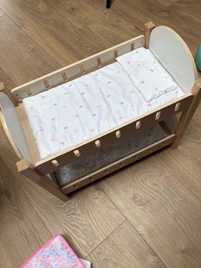 Dolls double buggy, cot, sling and changing mat
