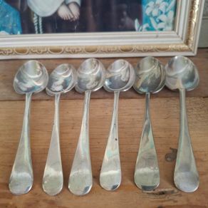 Antique Silverplate Dessert Spoons