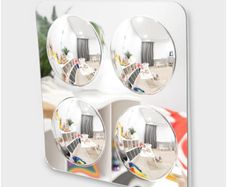 4 domed mirror panel