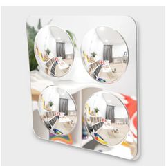 4 domed mirror panel