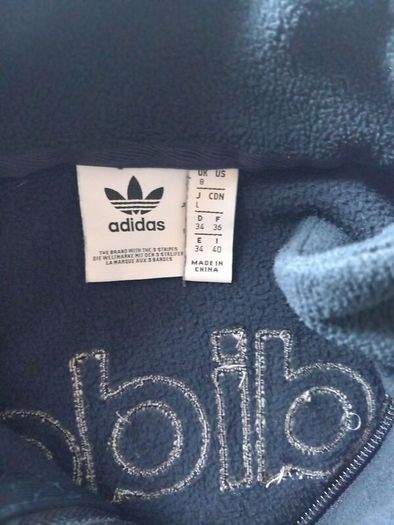 Adidas Cropped Half zip Navy size 8