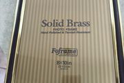 Solid Brass PHOTO FRAME Hand Polished &amp; Ternish Resistant Feframe OF HUNTINGDON 8x10 in 20-250m