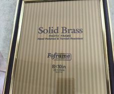 Solid Brass PHOTO FRAME Hand Polished & Ternish Resistant Feframe OF HUNTINGDON 8x10 in 20-250m