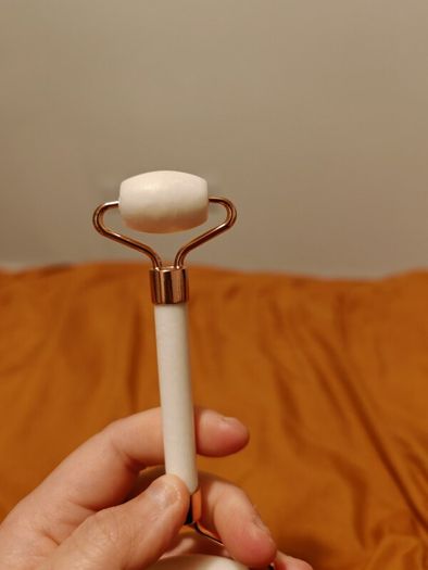 White Stone Facial Massage Roller