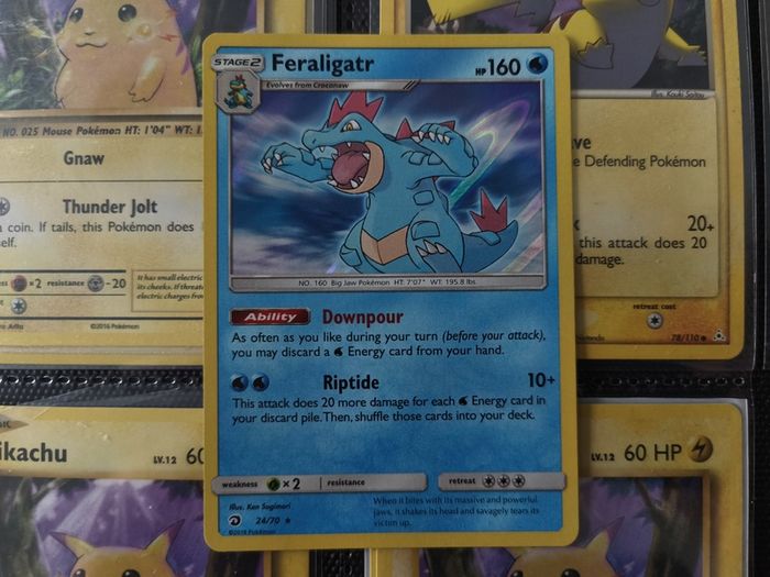Feraligatr ! Holo Rare ! from Dragon Majesty Set ! 2018 ! Pokemon Card !