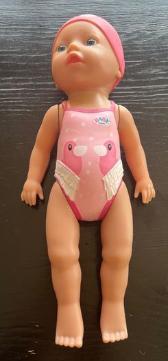 Zapf Baby born My First Swim 30 cm Bath Doll EUC