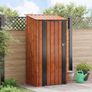 Garden Sheds Brown 103 x 74 x 200 cm Metal Image 3