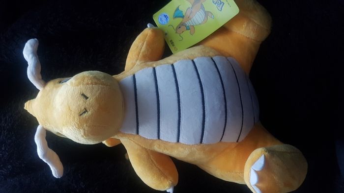 Dragonite Pokemon 25cm tag, holo sticker toy
