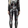 Women Halloween Costume 3D Print Long Sleeve Skinny Skeleton Catsuit Cosplay Jumpsuit (MULTIPLE STYLES) Image 5