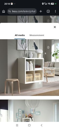 IKEA kallax storage shelves